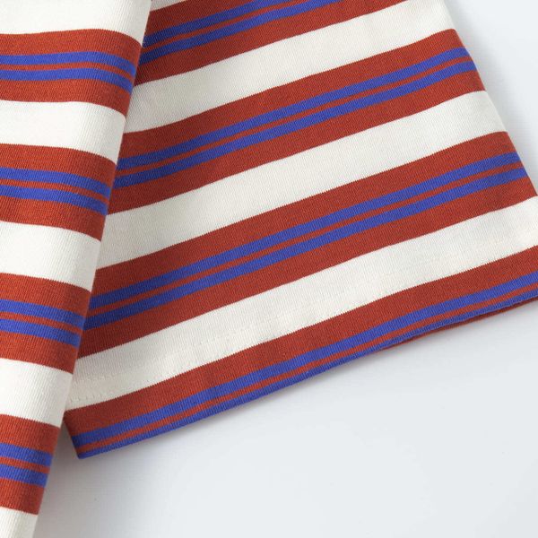 Футболка Nineties красная / бежевая - фото 5