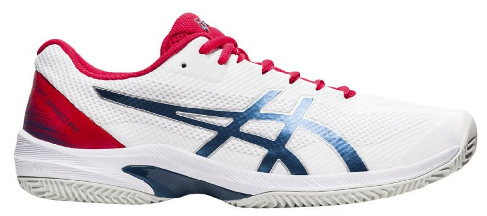 Мужские кроссовки теннисные Asics Court Speed FF Clay - white/mako blue