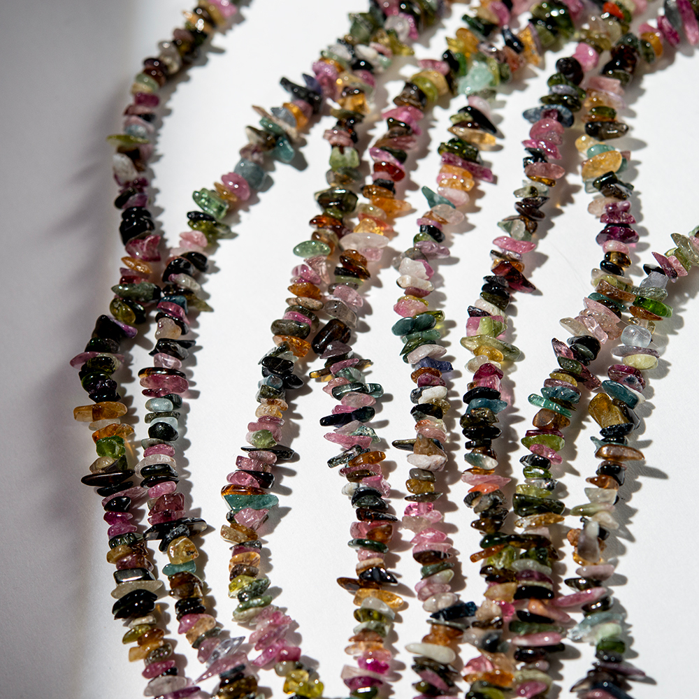 Турмалин натуральный, 4-9мм, фриформ