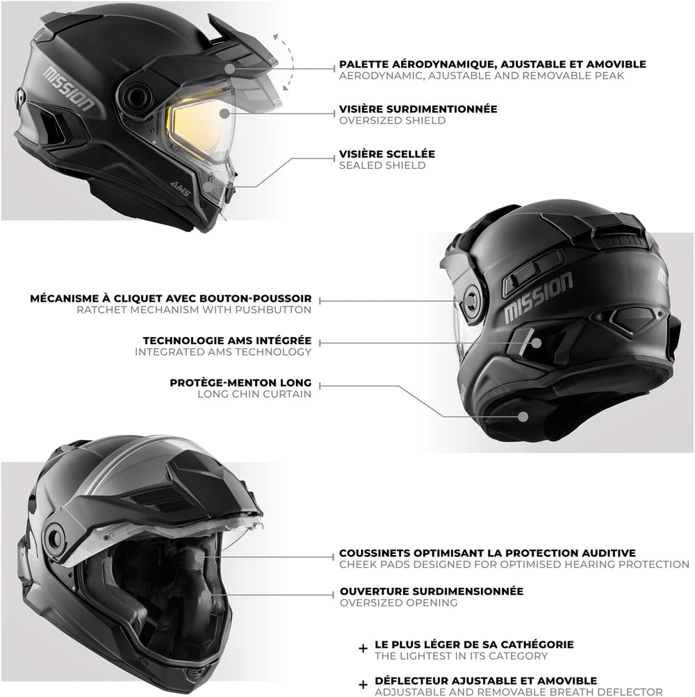 Шлем MISSION AMS EDL SPACE WH XL