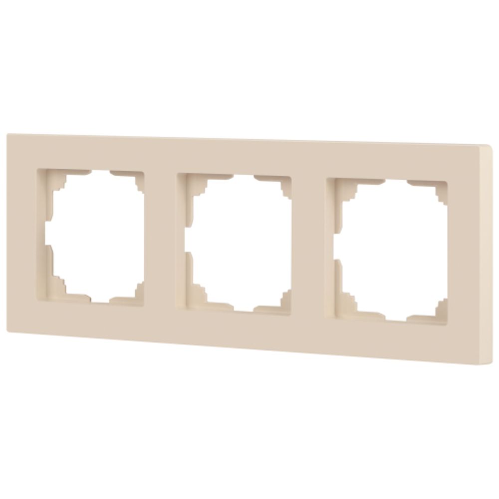 Рамка для розеток и выключателей Intro Accent 6-503-02 на 3 поста, СУ, слоновая кость