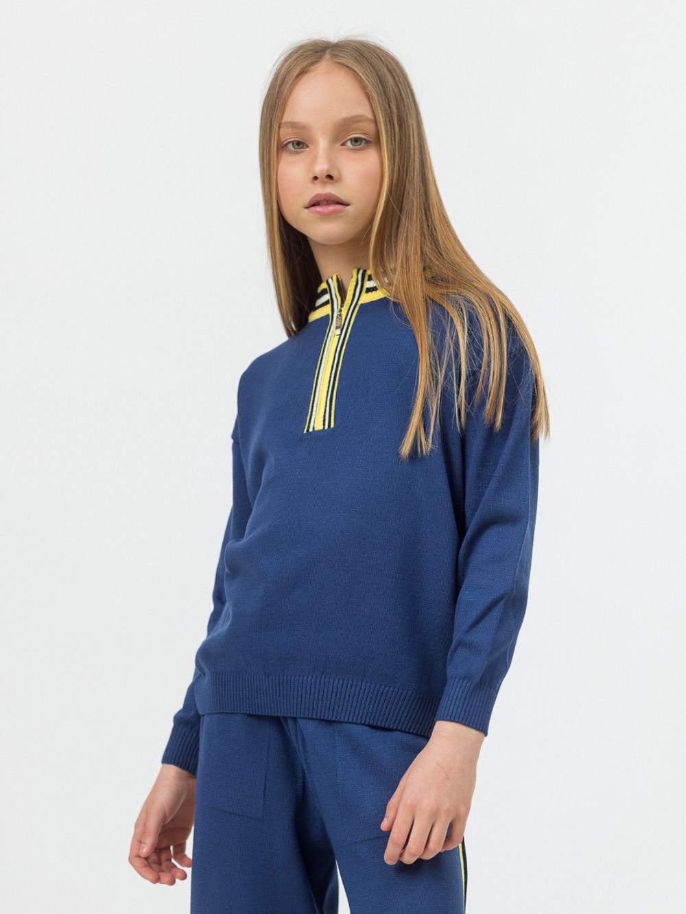 Джемпер для девочки AT975 сапфировый