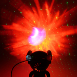 Световой прибор Лазер для дома «Космонавт» 19*11*19 см, Bluetooth, TF Card, пульт д/у,, 8 режимов, USB (220V)