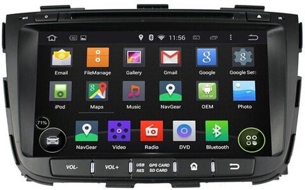 Магнитола для KIA Sorento 2012-2020 (экран климата снизу) - Roximo RX-2301D Android 13, ТОП процессор, 8/128ГБ, Carplay, 4G SIM-слот