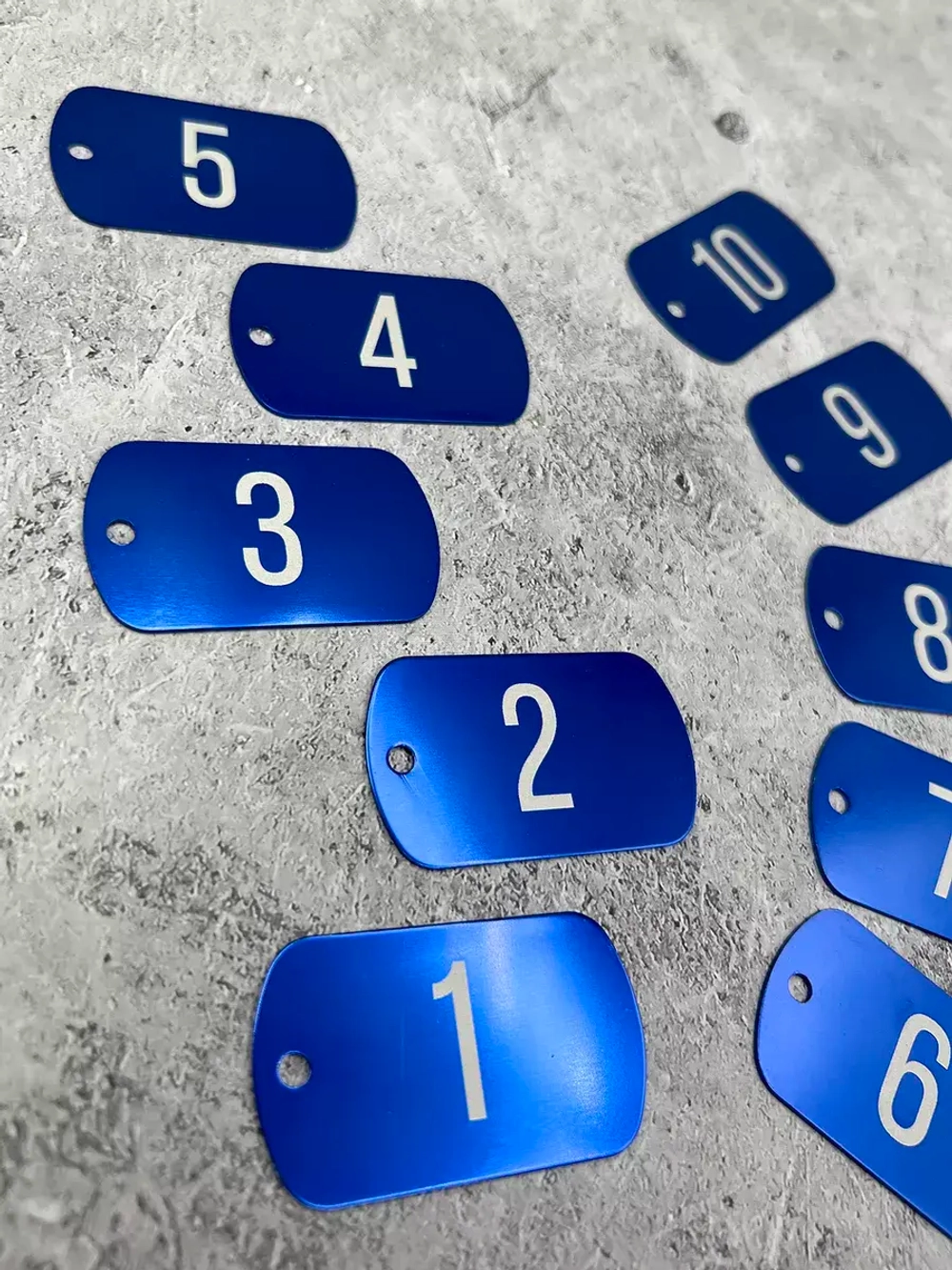 Номерки на ключи металлические
