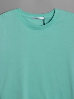 Футболка мужская летняя повседневная однотонная хлопок