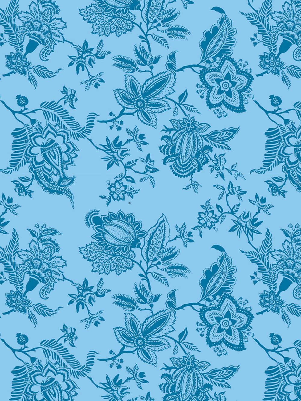 Пододеяльник Сказка "Шамбала (синяя)/Милтон" 1,5-сп 145х215 см на молнии , перкаль