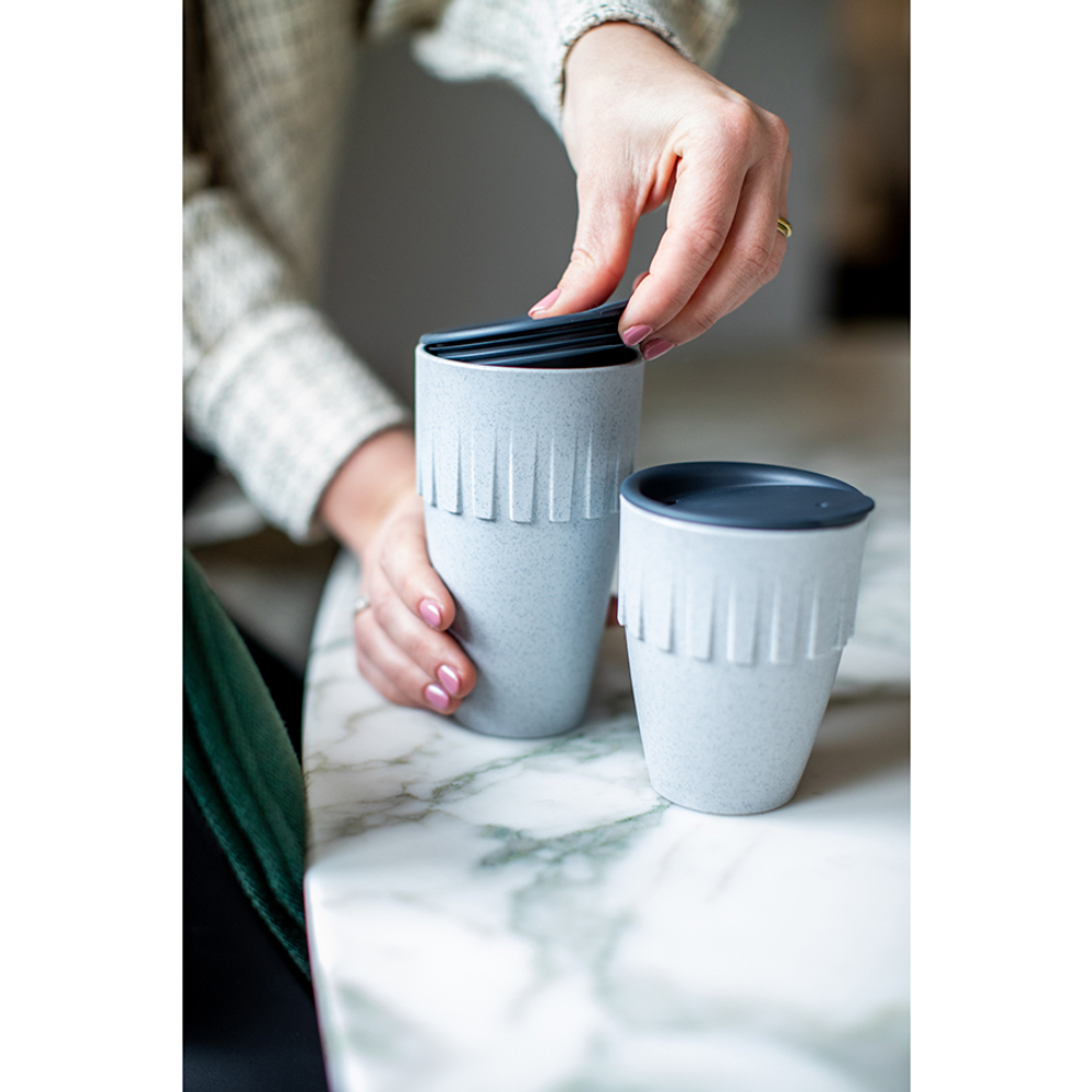 Кружка для капучино connect, organic, 300 мл, темно-серая