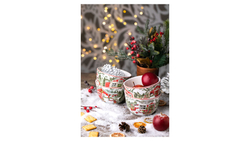 Салатник порционный 14см Certified Int. Дом снеговика Два снеговика-1