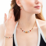 Колье Coeur de Lion Multicolour Gold 3023/10-1516