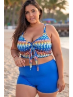 купальник раздельный танкини больших размеров