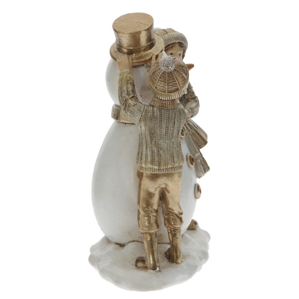 GAEM Фигурка декоративная "Снеговик и дети", L14 W8 H17,5 см