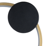 Настенный  светодиодный светильник 15Вт, 1040Лм, 4500К, Ra>80,  металл/силикон, золото/черный