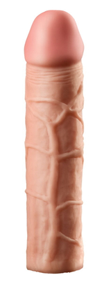 Телесная насадка Fantasy X-tensions Perfect 2 Extension - 20,3 см. (Цвет: телесный)