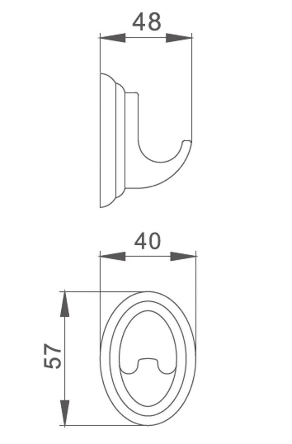 Крючок для ванной Haiba HB1505-1