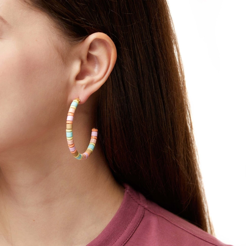 Серьги-кольца Конфетные