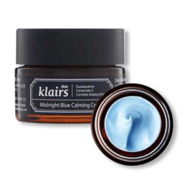 Dear, Klairs Крем для лица ночной глубокоувлажняющий - Midnight blue calming cream, 30мл