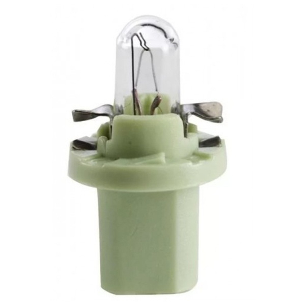 Автолампа  W 12-W 2W (R2 W) BAX light green Narva с патроном (BA8.5/d1.5) (17052)
