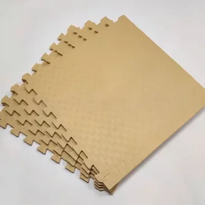 Мягкий пол "Соломка" 500x500x14 мм 30-40 шор