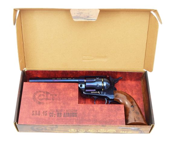 Пневматический револьвер Umarex Colt SAA 45 BB Blued