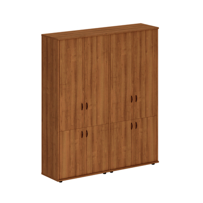 Шкаф комбинированный высокий (закрытый + закрытый) темный орех