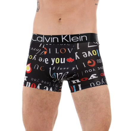 Мужские трусы боксеры черные "I love you" Calvin Klein