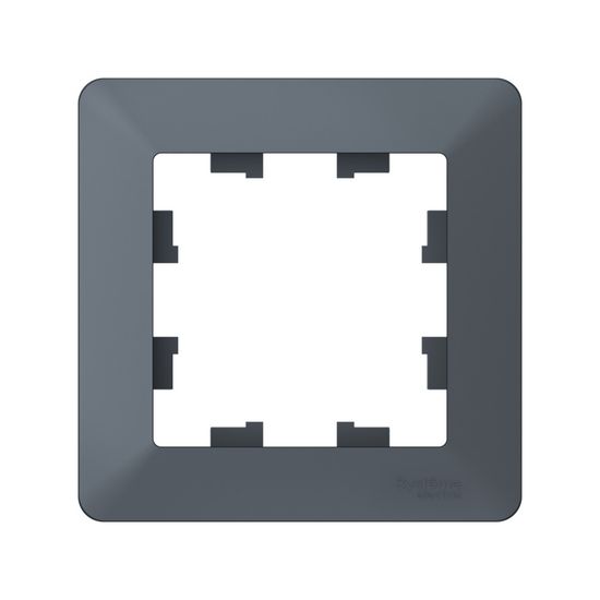 Рамка 1-м AtlasDesign Air грифель/дым. черн. SE ATN220701