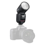 Вспышка накамерная Godox V100C TTL с круглой головкой для Canon
