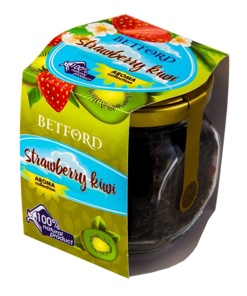 Чай Betford Strawberry kiwi Клубника киви, 60 г
