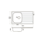 Мойка Omoikiri Kashiogawa 86-IN нерж. сталь | Нержавеющая сталь
