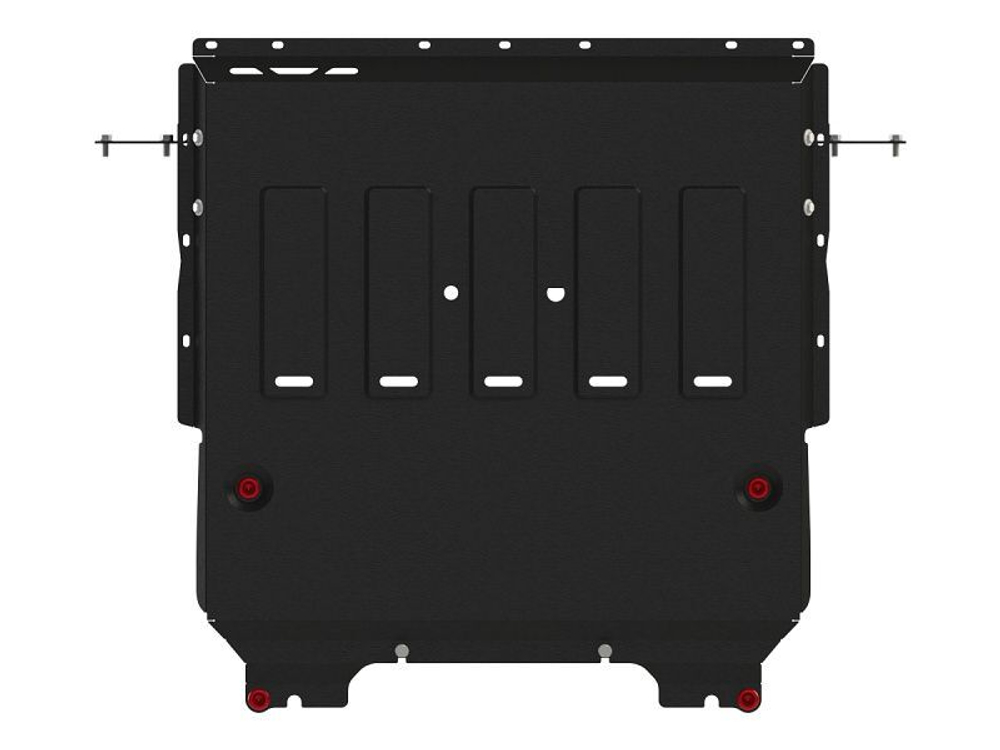 Защита картера двигателя, КПП (2 мм, сталь) для Geely Tugella 2020-2024 (V = 2.0 AT 4WD), KnewStar 001 2024- Sheriff.28.4999