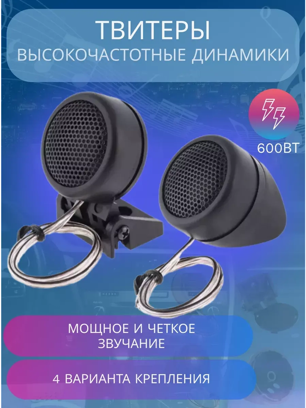 Динамики автомобильные пищалки твитеры CTC366G
