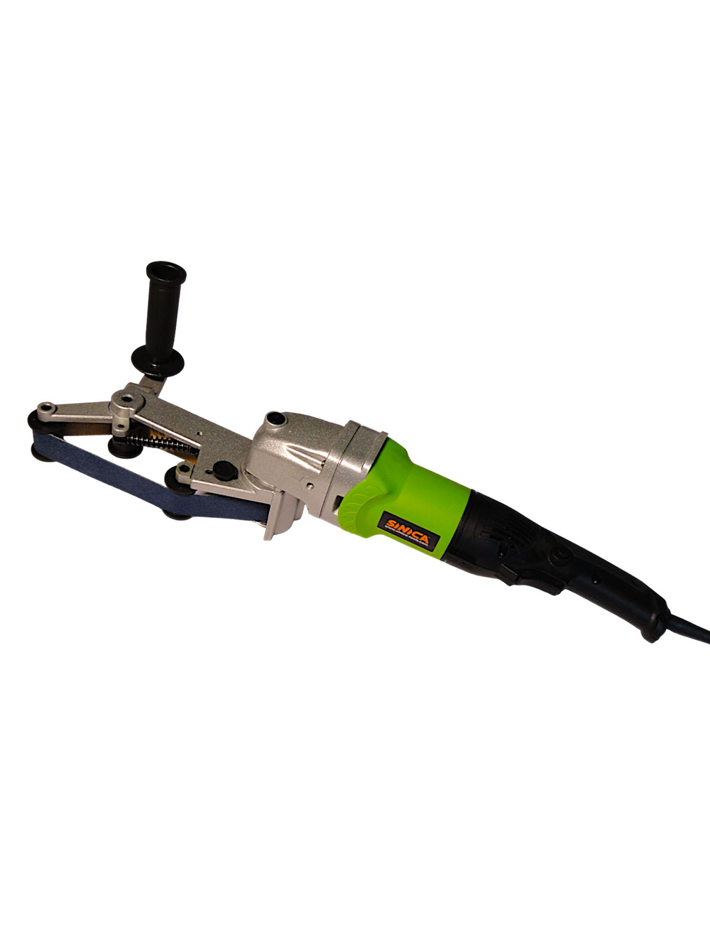 Трехроликовая ленточная шлифмашина для труб MY3020-2 SINICA, лента 32х550 мм