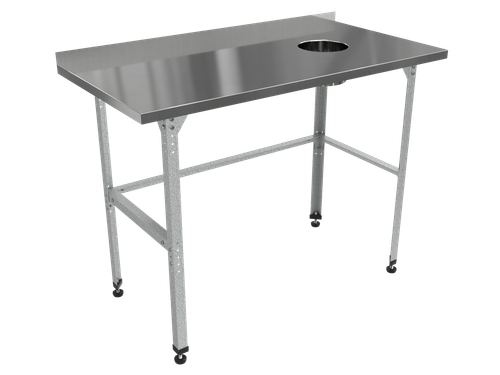 Стол для сбора отходов "Бизнес" СПБо, 1200х800х850 мм, с бортом