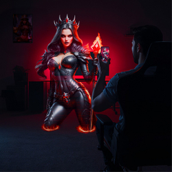 Masturs Shadow Sinner Raven - Интерактивный мастурбатор: Вакуум, вибрация, подсветка.