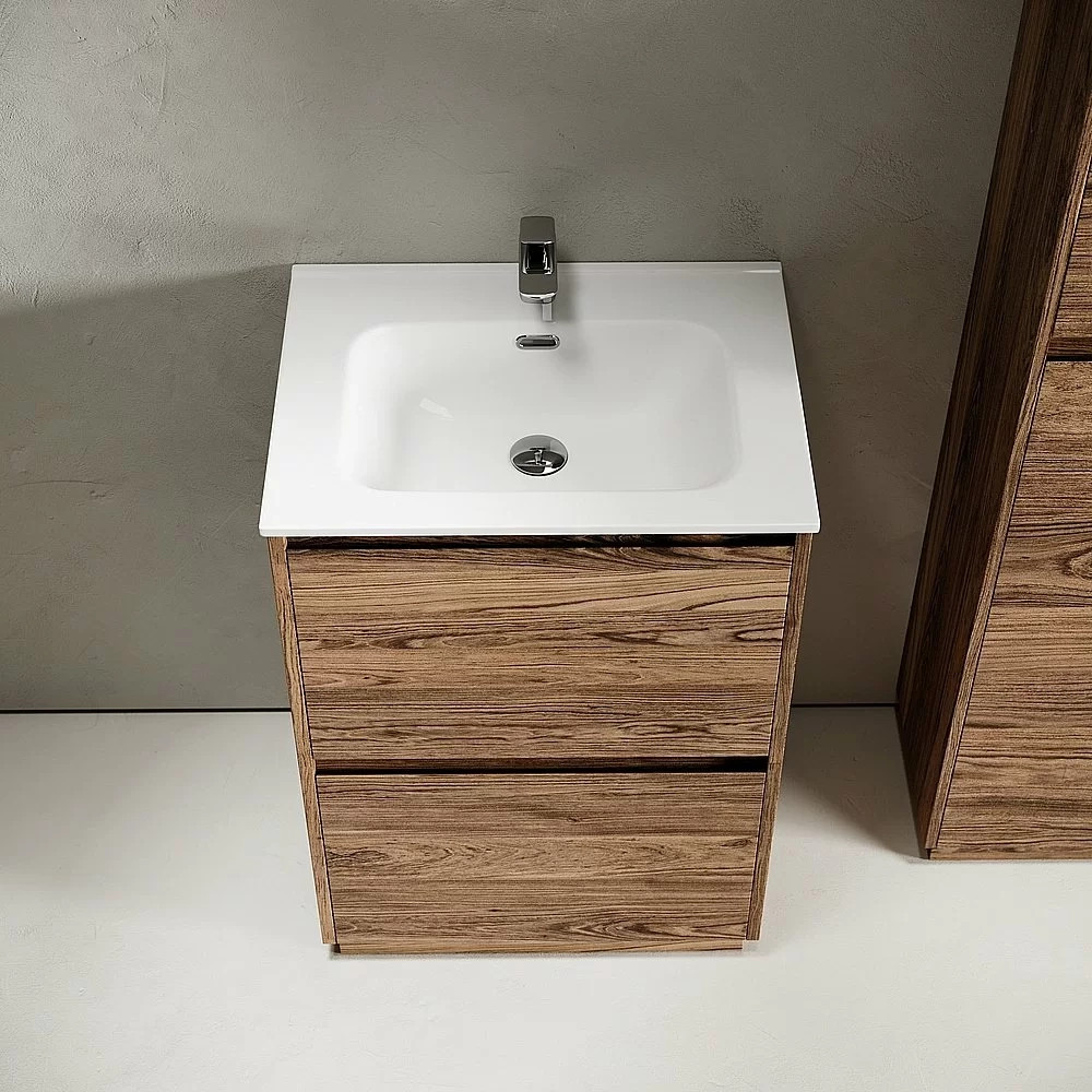 Тумба с раковиной Sancos Libra 60 LB60FECH дуб чарльстон