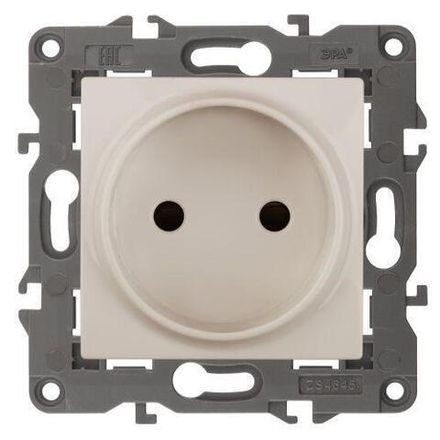 Розетка 1-м СП Эра Elegance 14-2105-02 16А IP20 16AX 250В 2P сл. кость Эра Б0034285