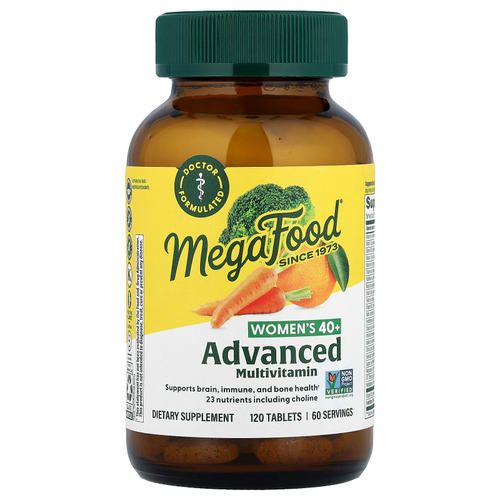 MegaFood, Multi for Women 40+, комплекс витаминов и микроэлементов для женщин старше 40 лет, 120 таблеток