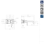 Встраиваемый смеситель для раковины YPSILON PLUS 642003