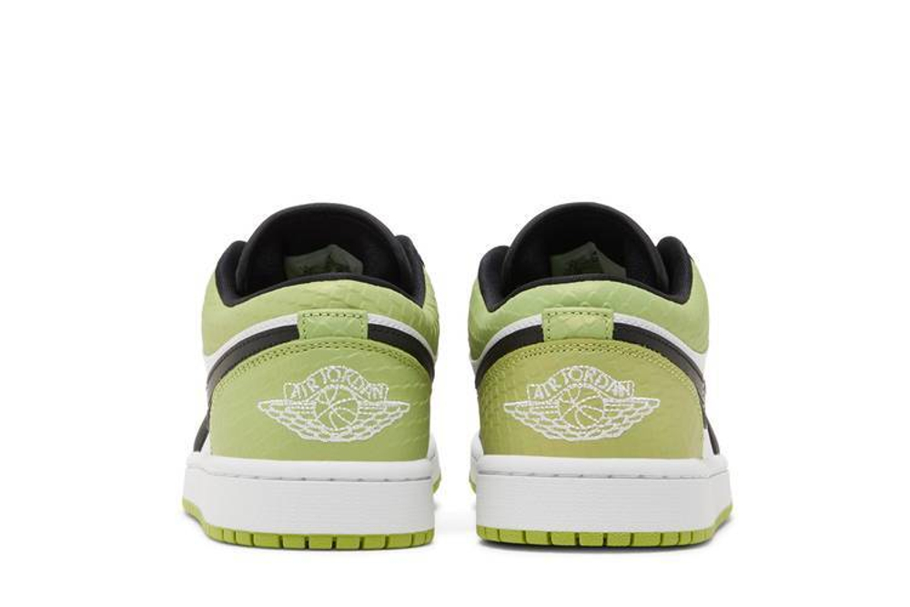 Кроссовки Jordan Air Jordan 1 Low "Vivid Green Snakeskin" (Женская размерная сетка)