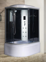 Душевая кабина RIVER  DUNAY 120/90/44  TH R 120х90 см,  тонированное стекло, поддон высокий, радио, правосторонняя