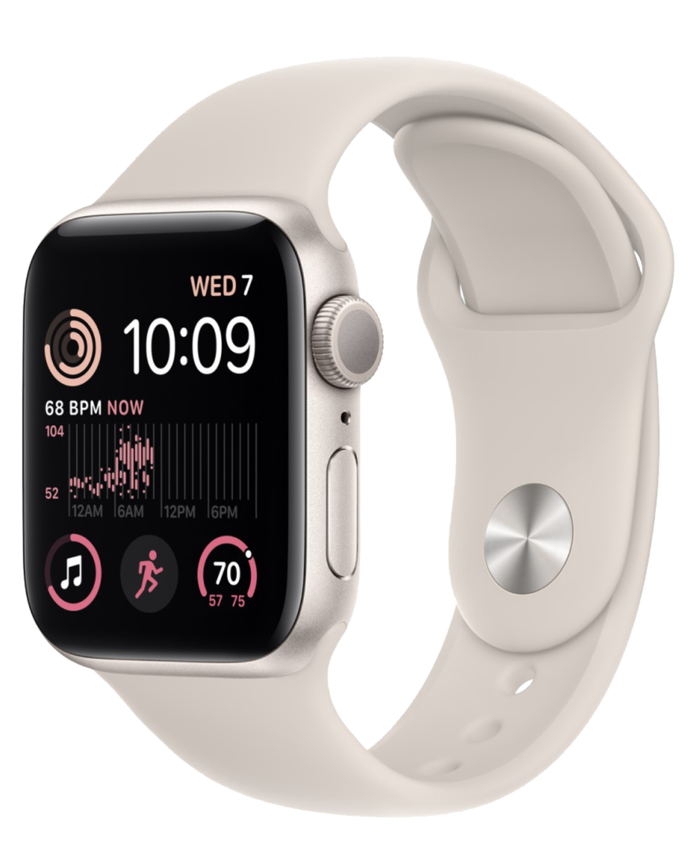 Apple Watch SE 2  (2023) GPS 40мм корпус из алюминия Starlight + ремешок Starlight