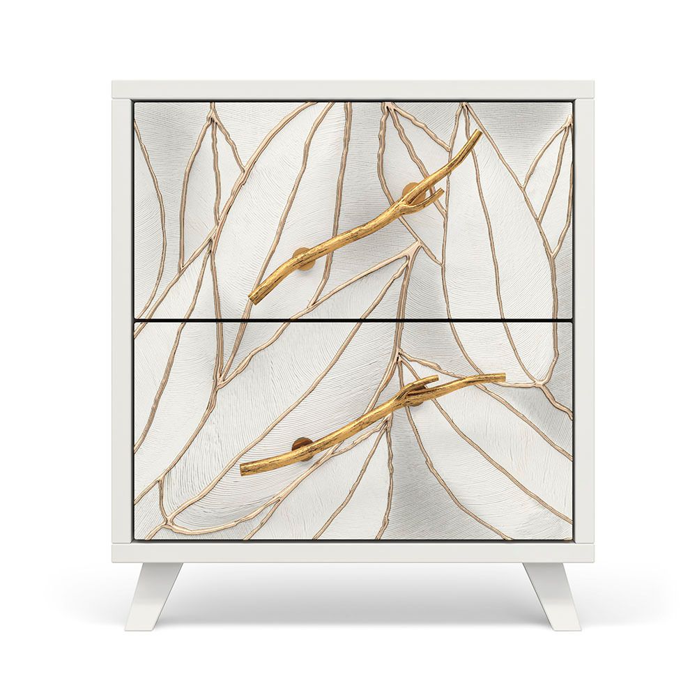 Тумба Арт Сканди с 2-мя ящиками Айс Амбер