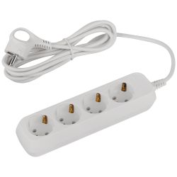 Удлинитель электрический ЭРА UDL-10-430-E Greenline 4 розетки с заземлением 3м ПВС 3x0.75мм2