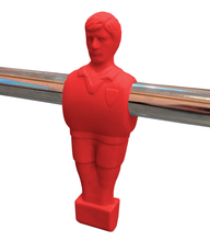 Штанга сквозная на 2 игрока c футболистами красного цвета для футбола "Garlando", диаметр 15,8 мм