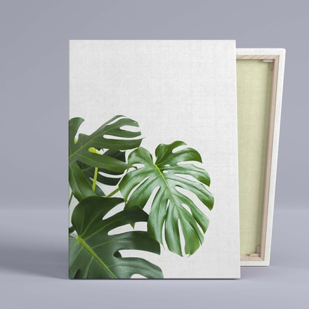 Интерьерная картина в технике цифровой печати. АРТ 007 Листья Монстеры