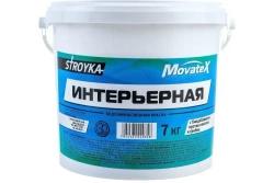 Movatex Краска водоэмульсионная Stroyka интерьерная 7 кг Т31714