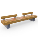 Скамейка Тобол с двумя спинками