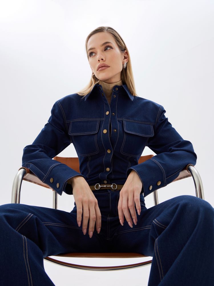 Рубашка из джинсы