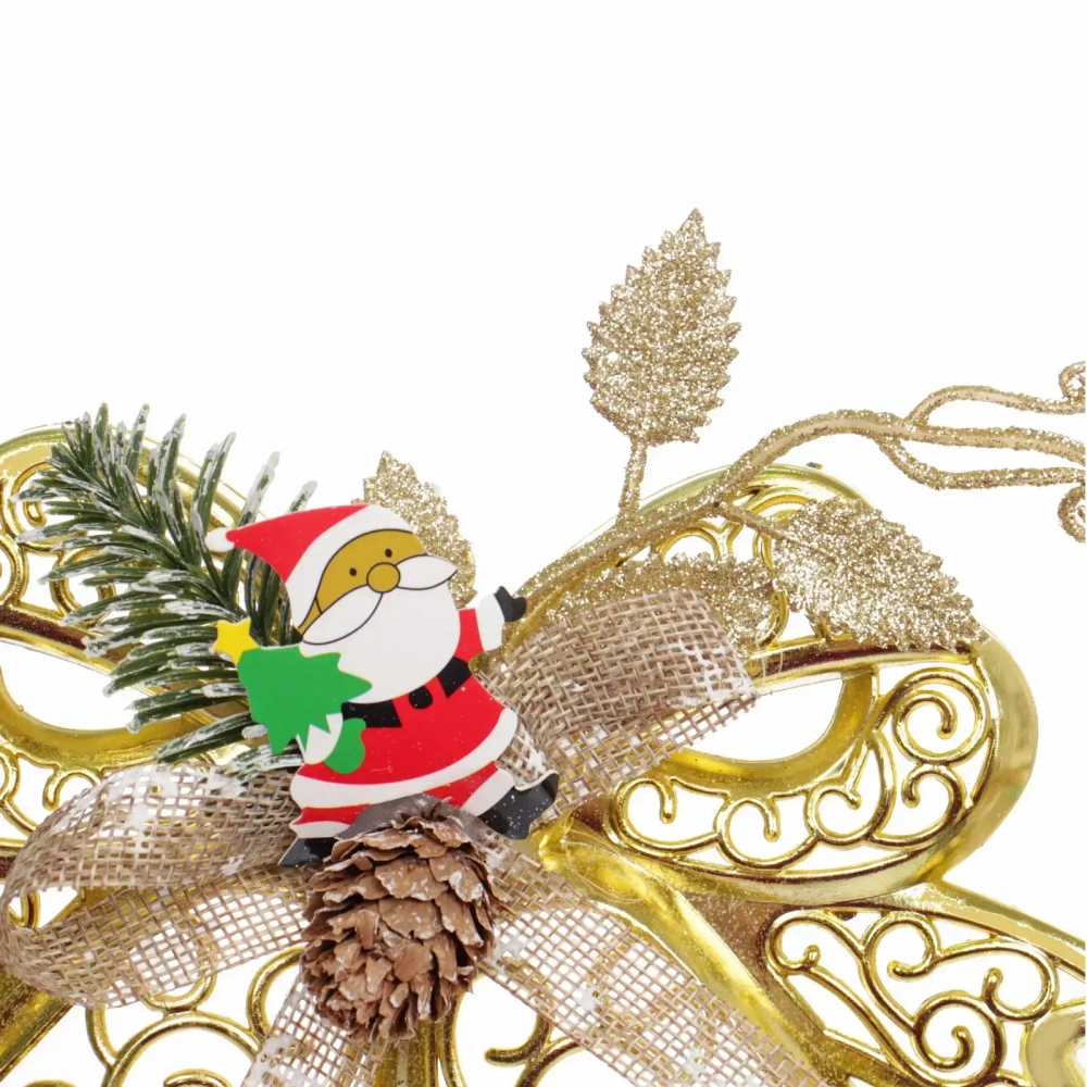 Украшение новогоднее «Веселье» 20*15 см, Золото